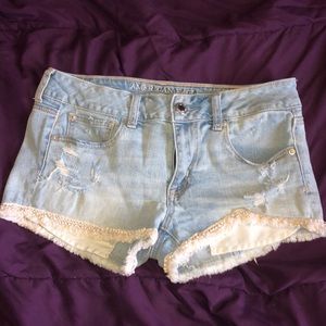 American eagle jean shorts